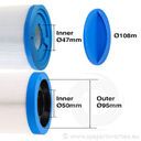 Earth Spas Sanistream Filter 210mm 