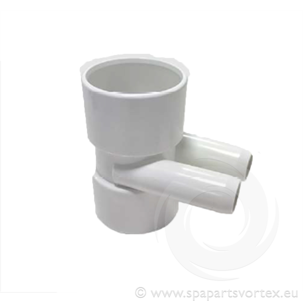 [PL-10519] Nourrice 1,5" F avec 2 sorties biseautées 3/4"