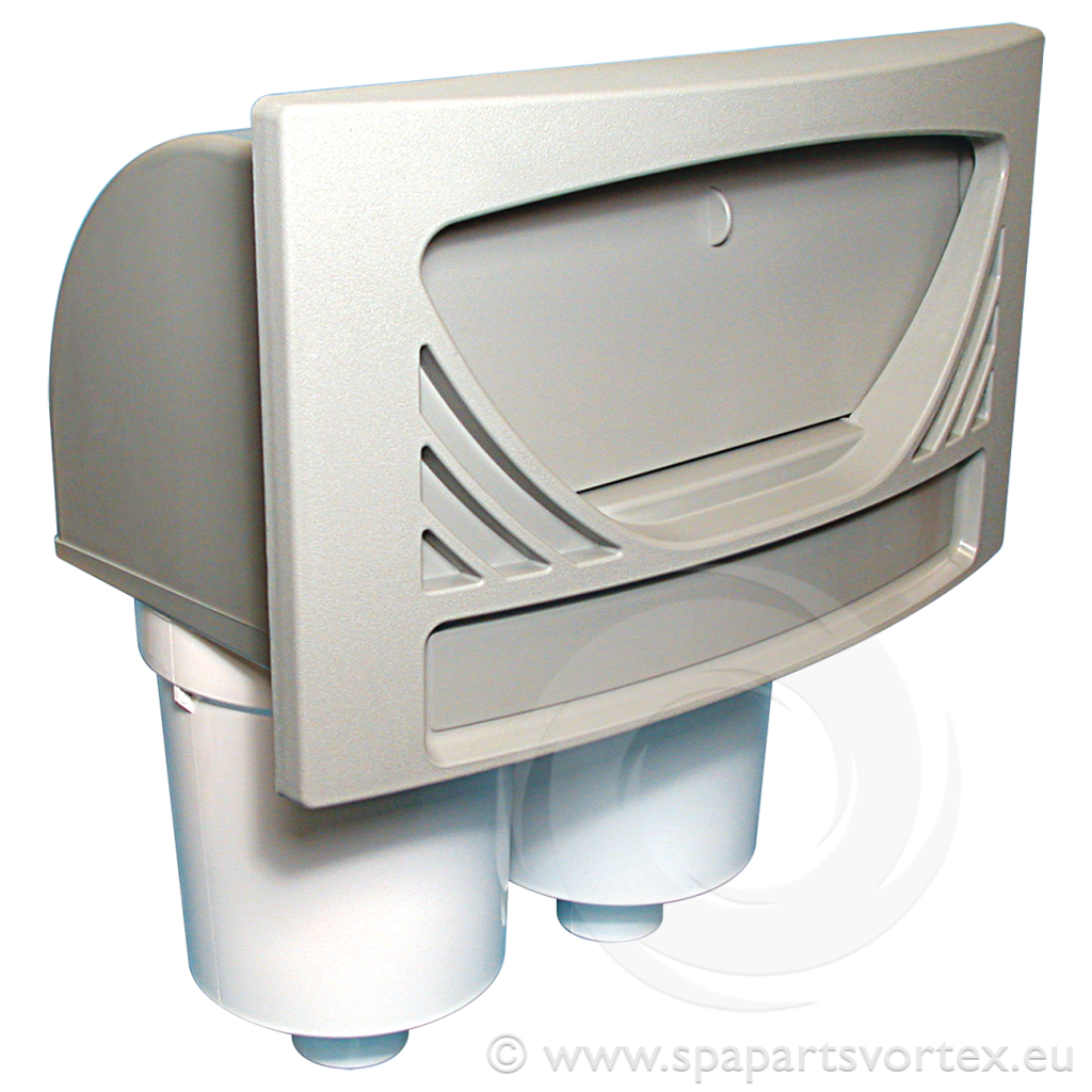 [PL-10151] Skimmer Complet Gris 9,23m² (100sq ft), style oval, avec 2 filtres PWW50