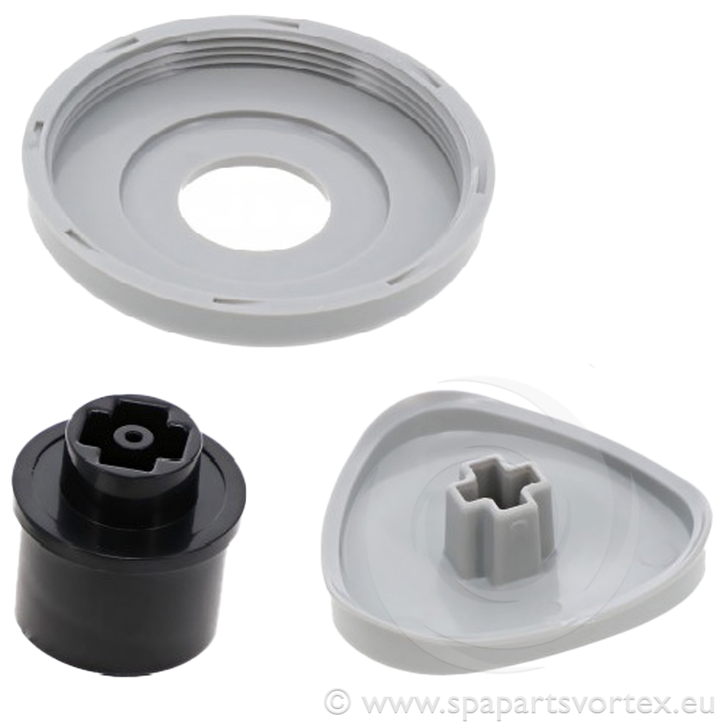 Wellis Air regulator grip set RD light grey (AE00530)