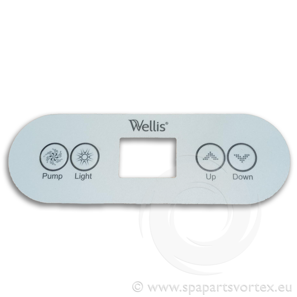 WellisControl panel sticker IN.K300 1 pump (Wellis logo) (ACM0885) Archive
