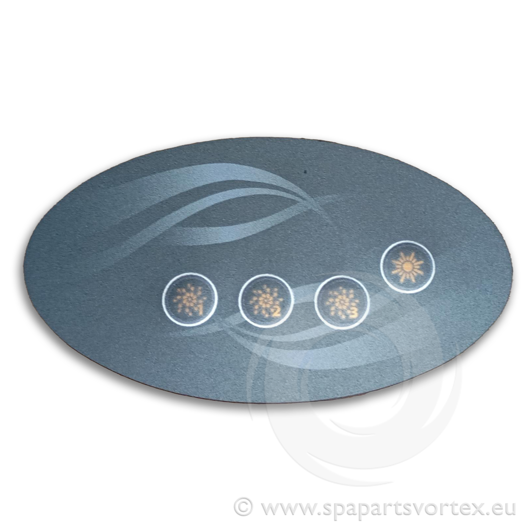 [OL-WE784] Wellis Sticker Control Panel AUX 4 buttons (ACM0784)