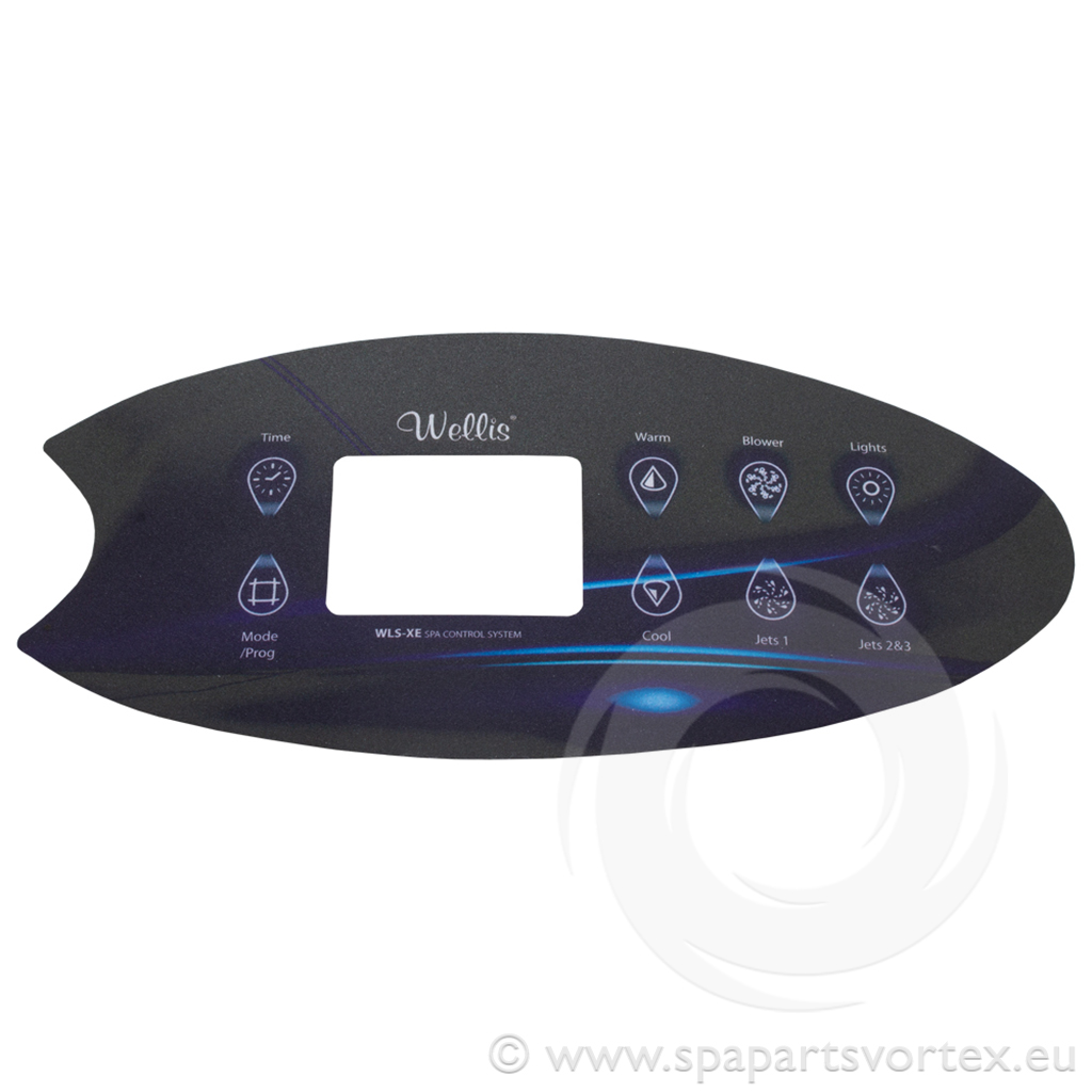 Wellis VL802D Control Panel Overlay