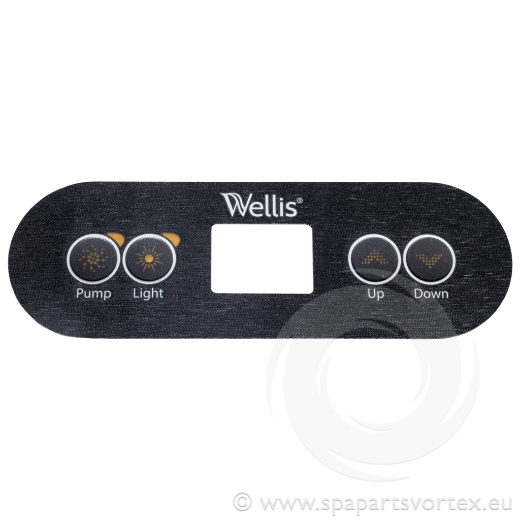 [OL-WE773] Wellis Control Panel Overlay (One Pump)