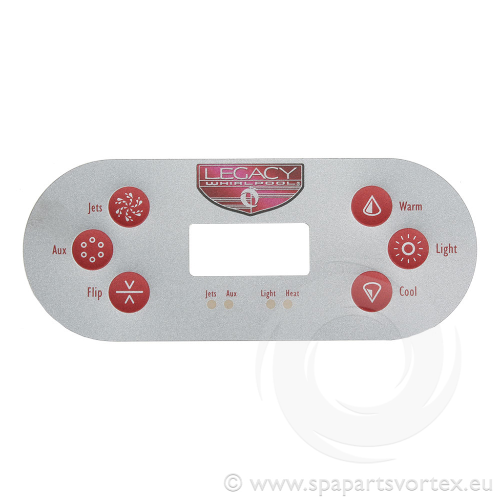 Legacy TP600 Panel Overlay 6 Button