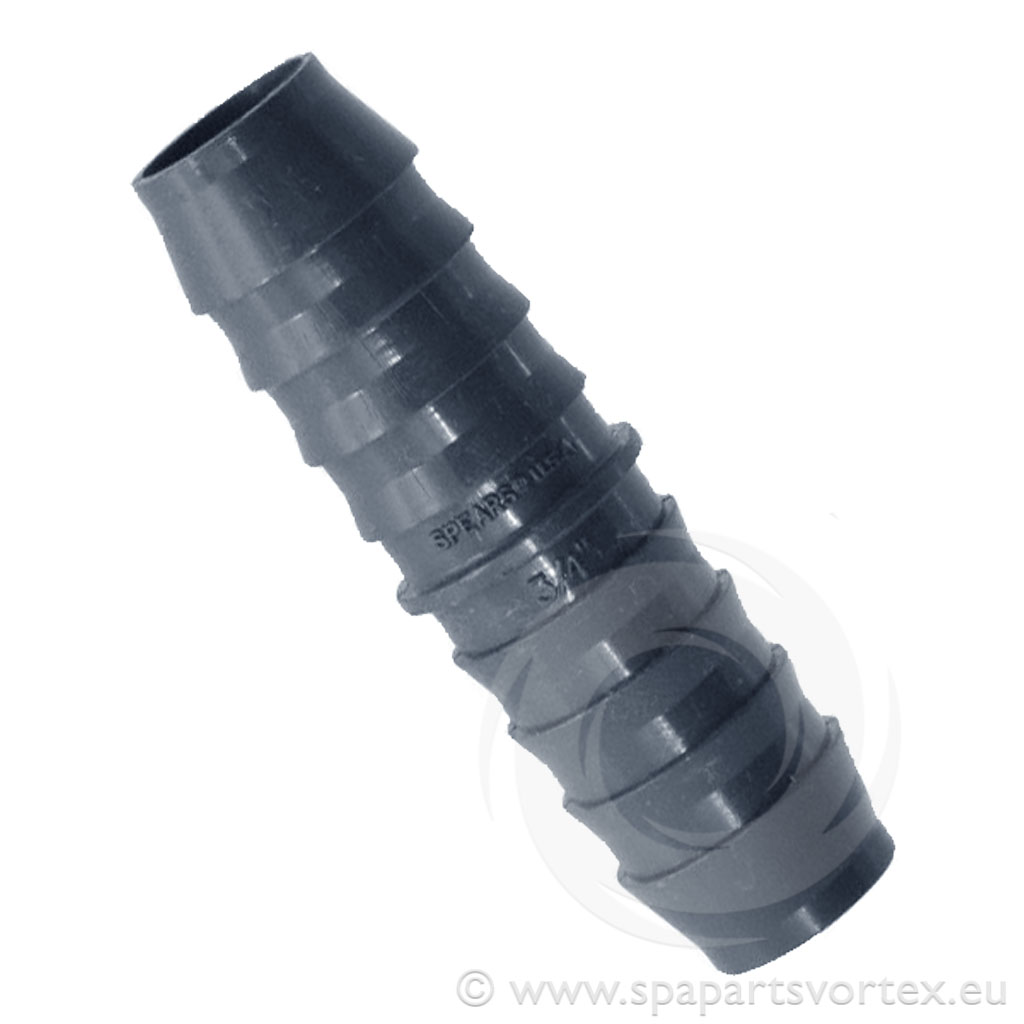 3/4" Ribbed Barb Connector