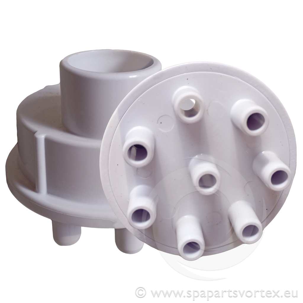 Air Manifold 1" Socket x 3/8" (8 Barb)