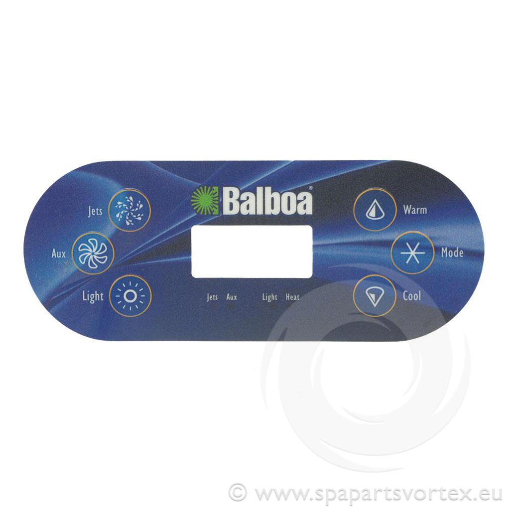 [OL-60062] Balboa VL600S Overlay 6 Button (1p + aux)