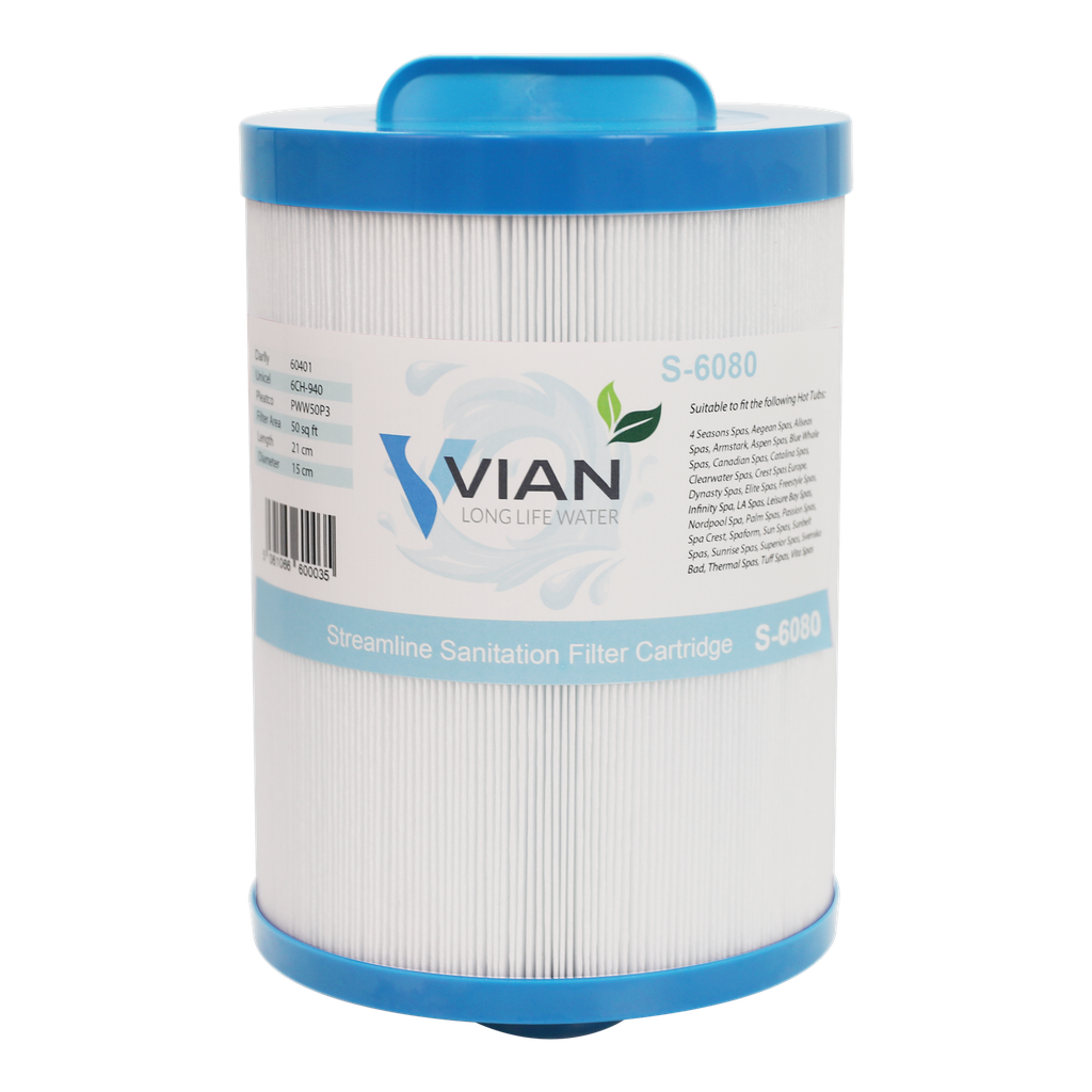 [FR-S6080] Vian S-6080 Hot Tub Filter (DL714/PWW50) (Single Unit)