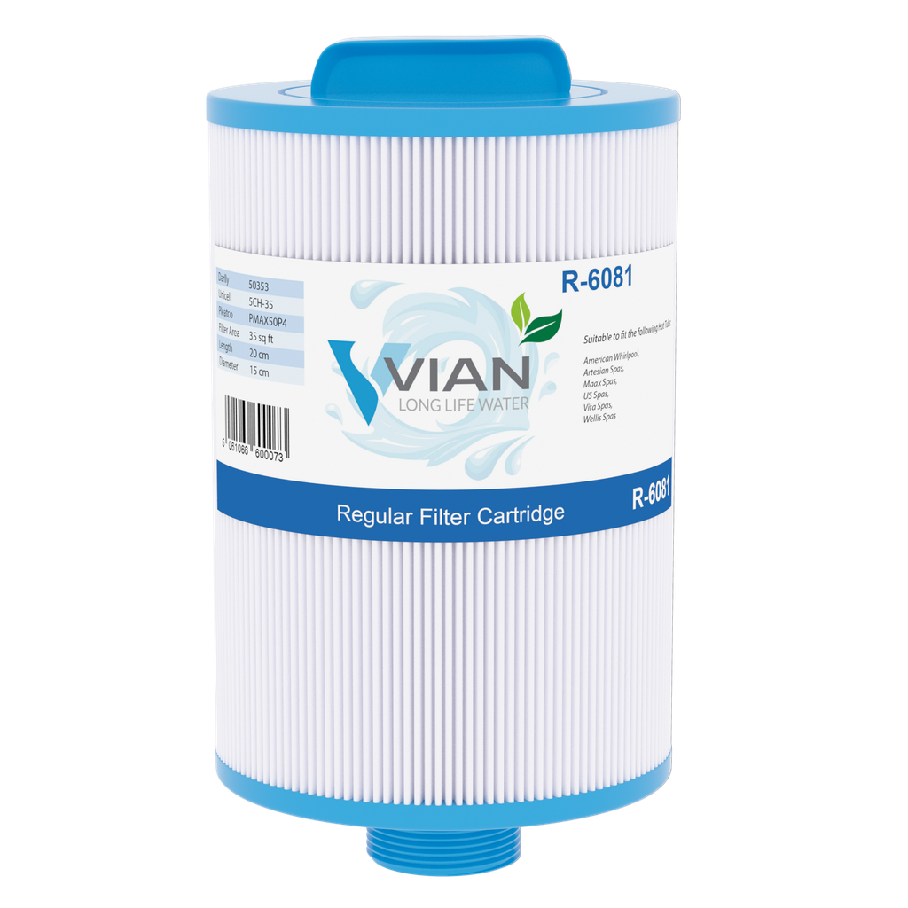 [FR-R6081] Vian R-6081 Hot Tub Filter (PMAX50P4) (Single Unit)