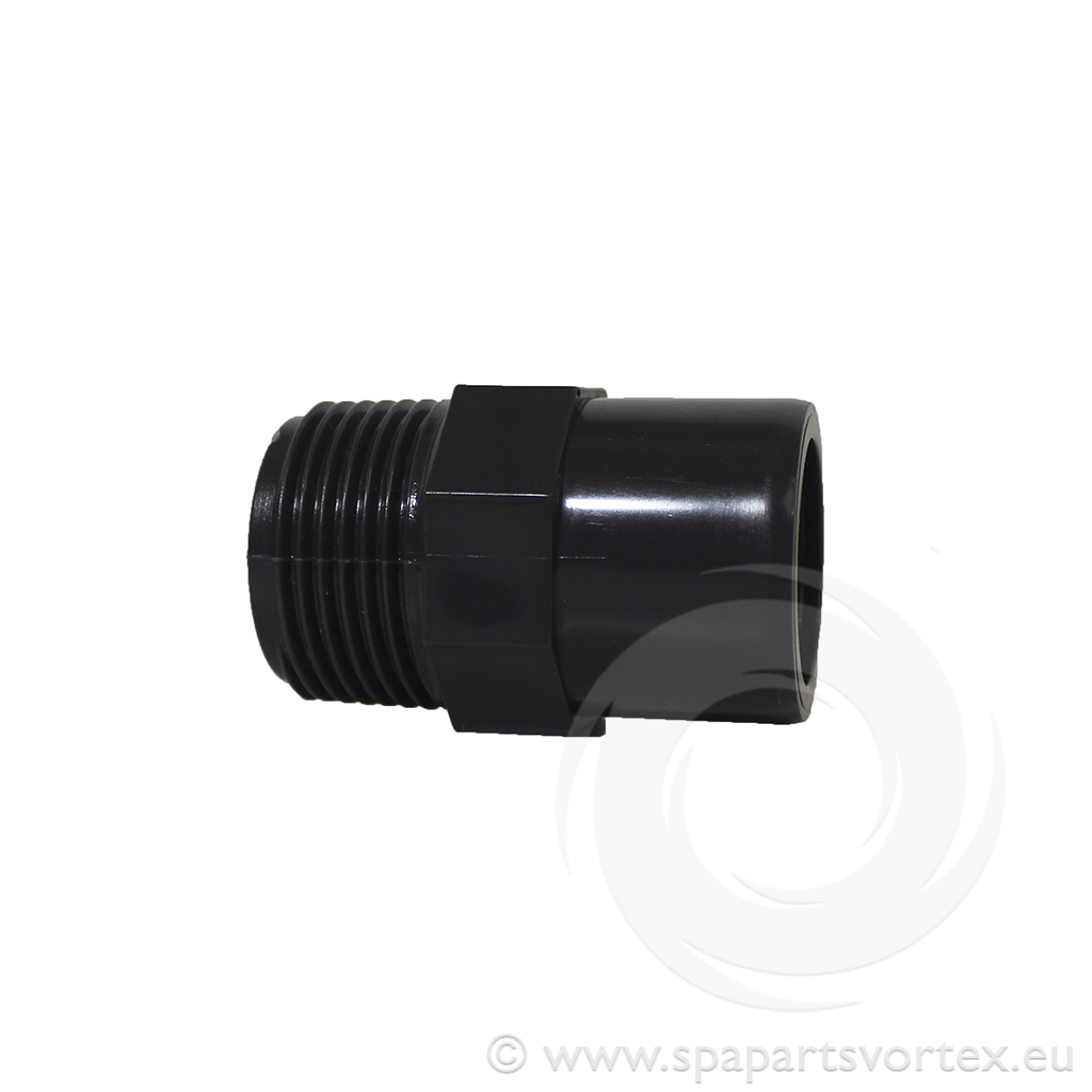 Adaptor bush PVC-U 1" male thread x 32mm socket 