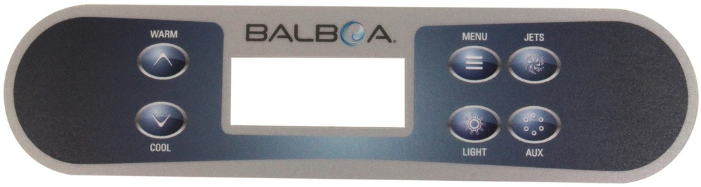 Balboa TP500S 6 Button Overlay (2 Pump) (copy)