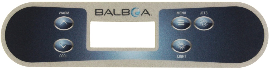 Balboa TP540 Overlay, 5 Buttons (1 Pump)