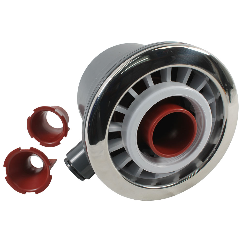 (320-6790) Marquis Spa Jet Atv SS Trim White Face, Red Eye