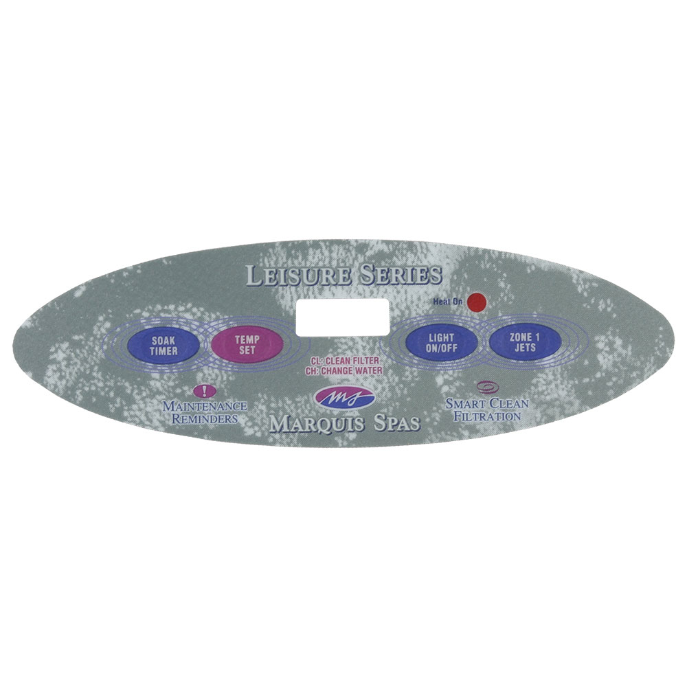 [OL-MQ490] (650-0490) Marquis Spas Overlay Lezur 4 Button 2000-04