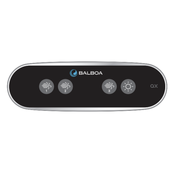 [OL-AX401] Balboa AX40 Control Panel Overlay (Jets 1, Jets 2, Jet 3 & Light)