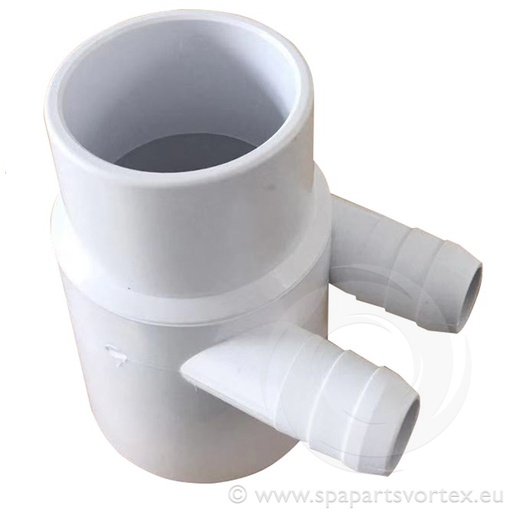 [PL-10517] Water Manifold 2" S x 2" Spg x 3/4" RB (2 Barb)