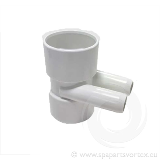 [PL-10519] Water Manifold 1.5"S x 1.5"S x 3/4" SB (2 Barb)