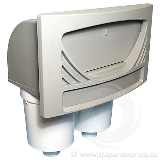 [PL-10151] Skimmer Complet Gris 9,23m² (100sq ft), style oval, avec 2 filtres PWW50