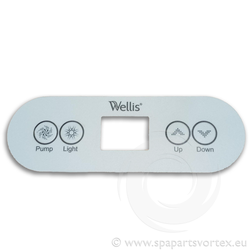 [OL-WE885] WellisControl panel sticker IN.K300 1 pump (Wellis logo) (ACM0885)