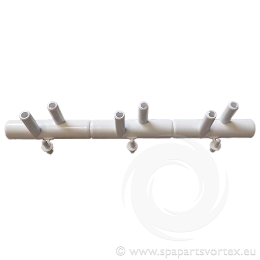 [PL-10241] Nourrice 3/4" F cannelées avec 6 sorties biseautées 3/8"