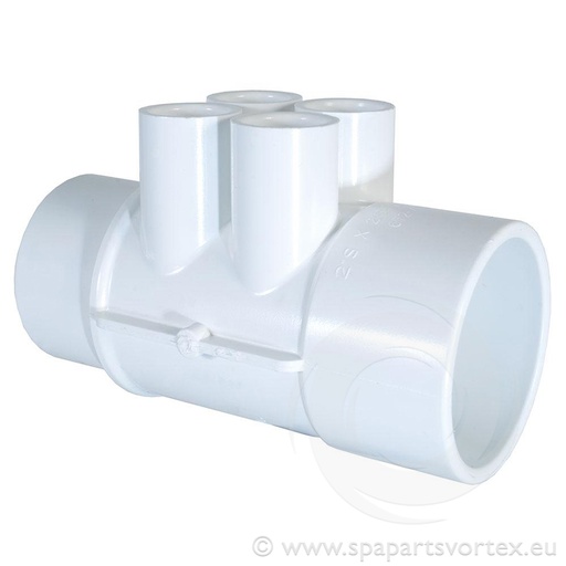 [PL-10242] Water Manifold 2" S x 2" Spg x 3/4" S (4 Port)