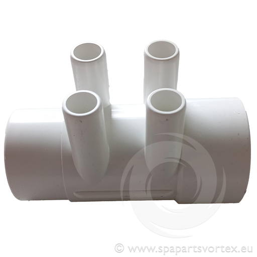 [PL-EA046] Nourrice 2" M/F avec 4 sorties biseautées 3/4"