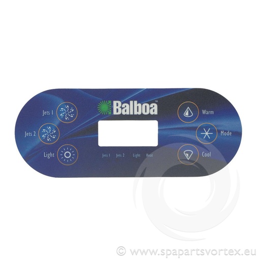 [OL-60063] Balboa VL600S Overlay 6 Button (2p no air)