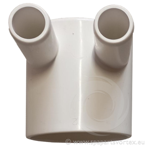 [PL-10525] Water Manifold Cap 2" S x 3/4" SB (2 Barb)