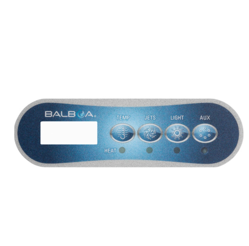 [OL-TP200] Balboa TP200T Overlay 4 Button (1p + Aux) 