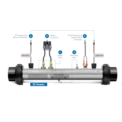 [HT-BPC31] Balboa 3.0KW Heater M7 Plug n Click With Sensor