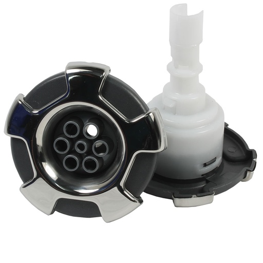 [JT-MQ728] (320-6728) 3-1/4" CMP Typhoon Crown SS 7-Port With Grey