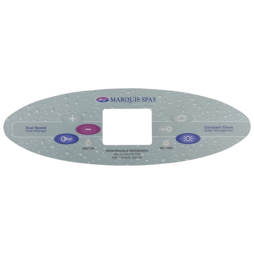 [OL-MQ520] (650-0520) Marquis Spa Overlay Large Control Panel 2003