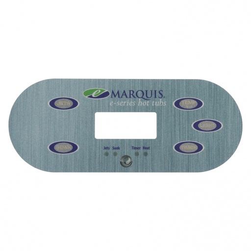 [OL-MQ741] (650-0741) Marquis Spas Overlay E-Series 5 buttons 1 Pump 2014