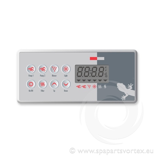 [TS-GCK08] Gecko TSC-8 (K-8) 8 Button Topside Control